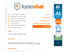 Tablet Screenshot of footerchat.com